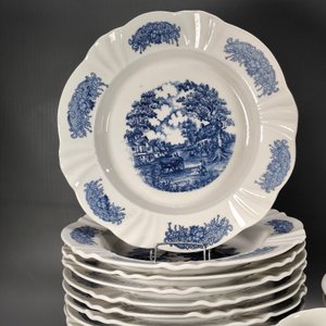 Conjunto de Porcelana Brasilera con Diseño Azul: 26 Piezas - imagen 5