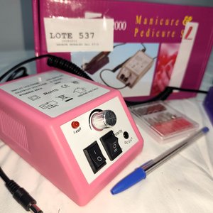 Torno Eléctrico para Uñas Manicure Pedicure 20W con Accesorios - imagen 5
