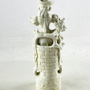 Figura de Porcelana: Dama con Vestido y Sombrero, 27 cm - imagen 3