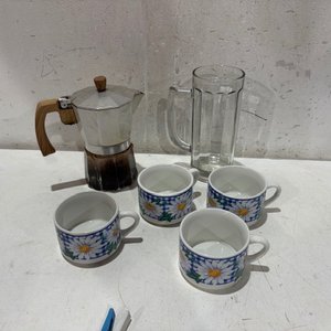 Lote anterior: Cafetera Italiana con Tazas y Jarra de Vidrio