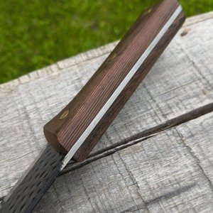 Cuchillo de Cocina o Carnicero con Hoja de Acero y Mango de Madera - imagen 3