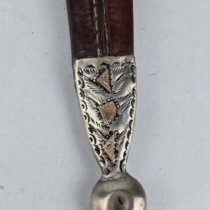 Cuchillo Criollo Franz Wenk con Vaina de Cuero y Detalles en Plata y Oro - imagen 10