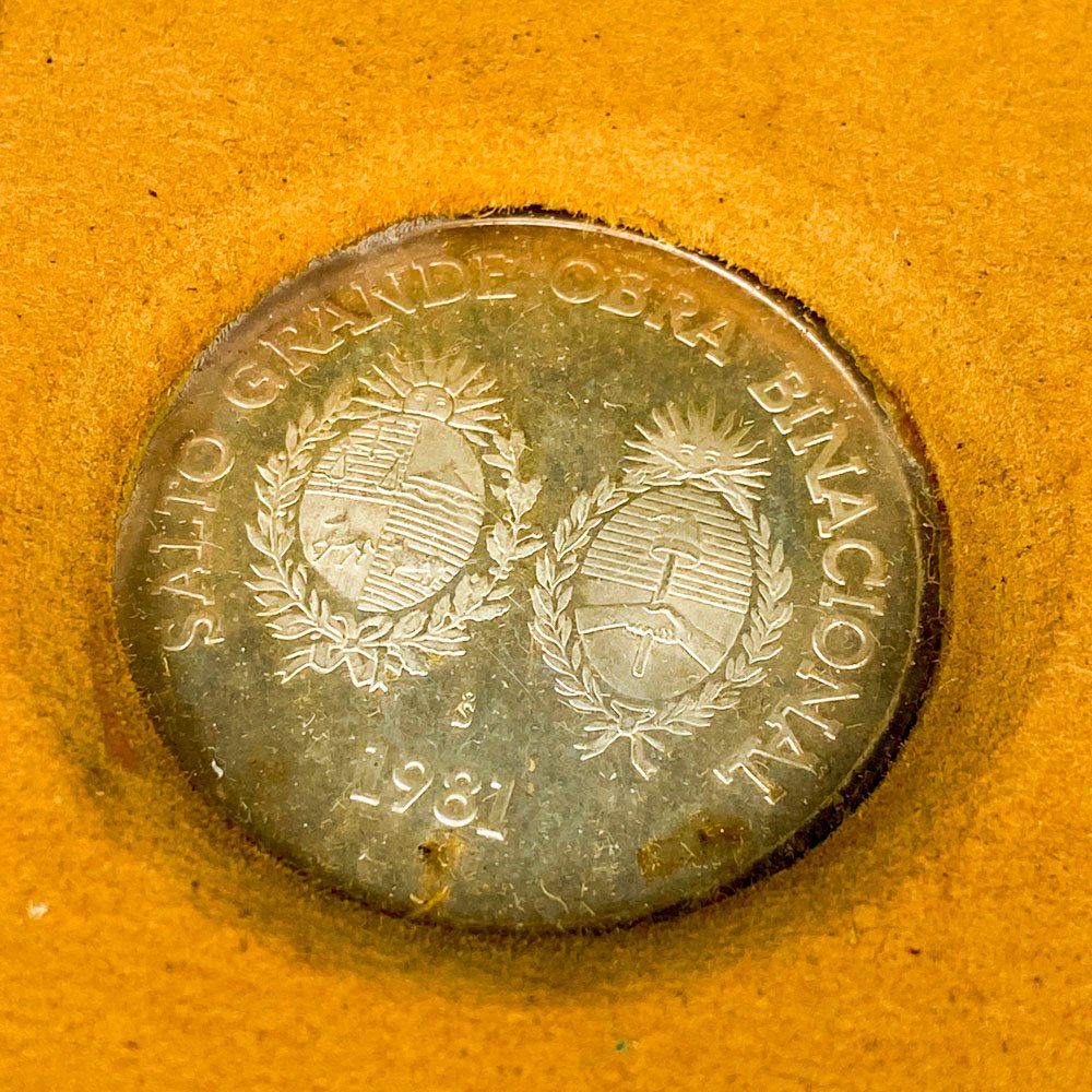 Monedas de plata Salto Grande obra binacional - imagen 3
