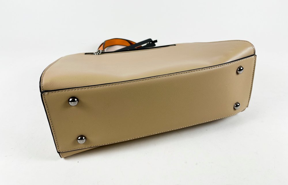 Cartera de Lujo Zenit en Marrón y Beige - imagen 3