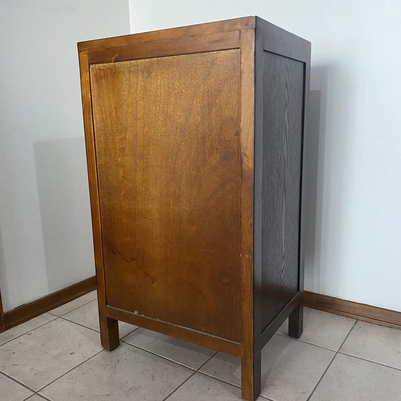 Cajonera de madera y mimbre para cuatro cajones - imagen 4
