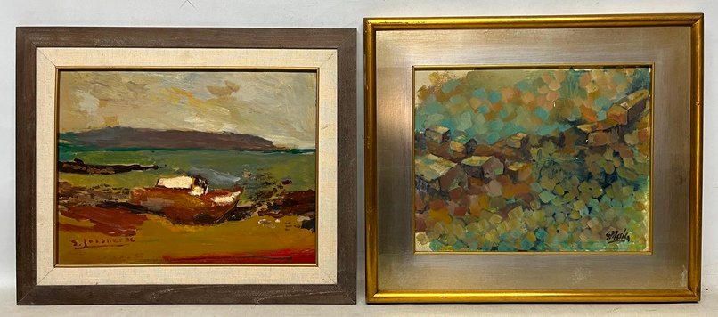 Pinturas originales de S. Lasner y Saul Merla