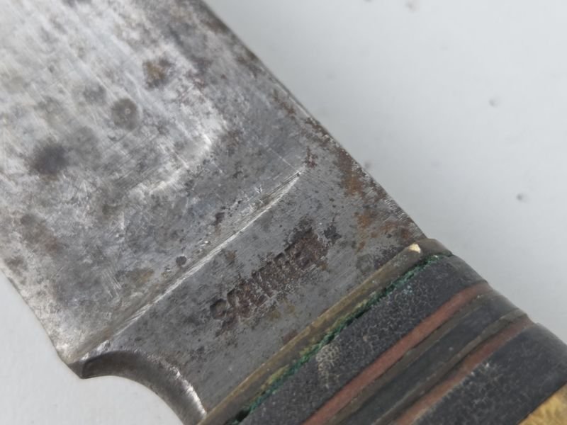 Cuchillos antiguos con hojas de acero carbono - Solingen sellado - imagen 2
