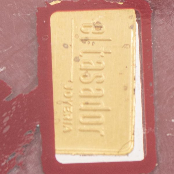 Lingote de Oro Puro 1g "El Tasador" Industria Argentina