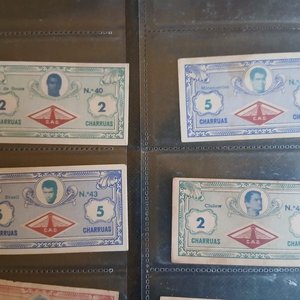 Lote de 7 Billetes "Charrúas Deportivos" Club Defensor (1961) - Colección Futbolística - imagen 2