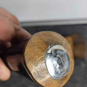 Cuchillo Artesanal Hoja de Disco de Arado con Vaina de Cuero - imagen 4