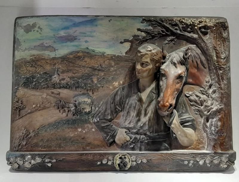 Lote anterior: Antigua Placa de Porcelana Austriaca en Relieve