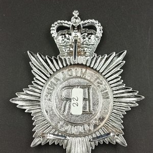 Placa de Casco Policía West Midlands Police Inglaterra Original - imagen 3