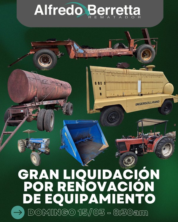 Maquinaria Agrícola y de Construcción en Remate