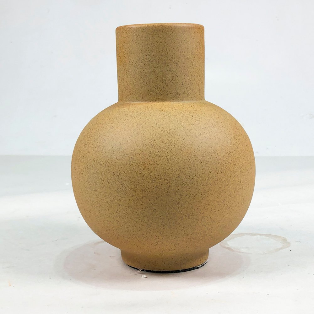 Vaso en cerámica beige de 17 cm - imagen 2