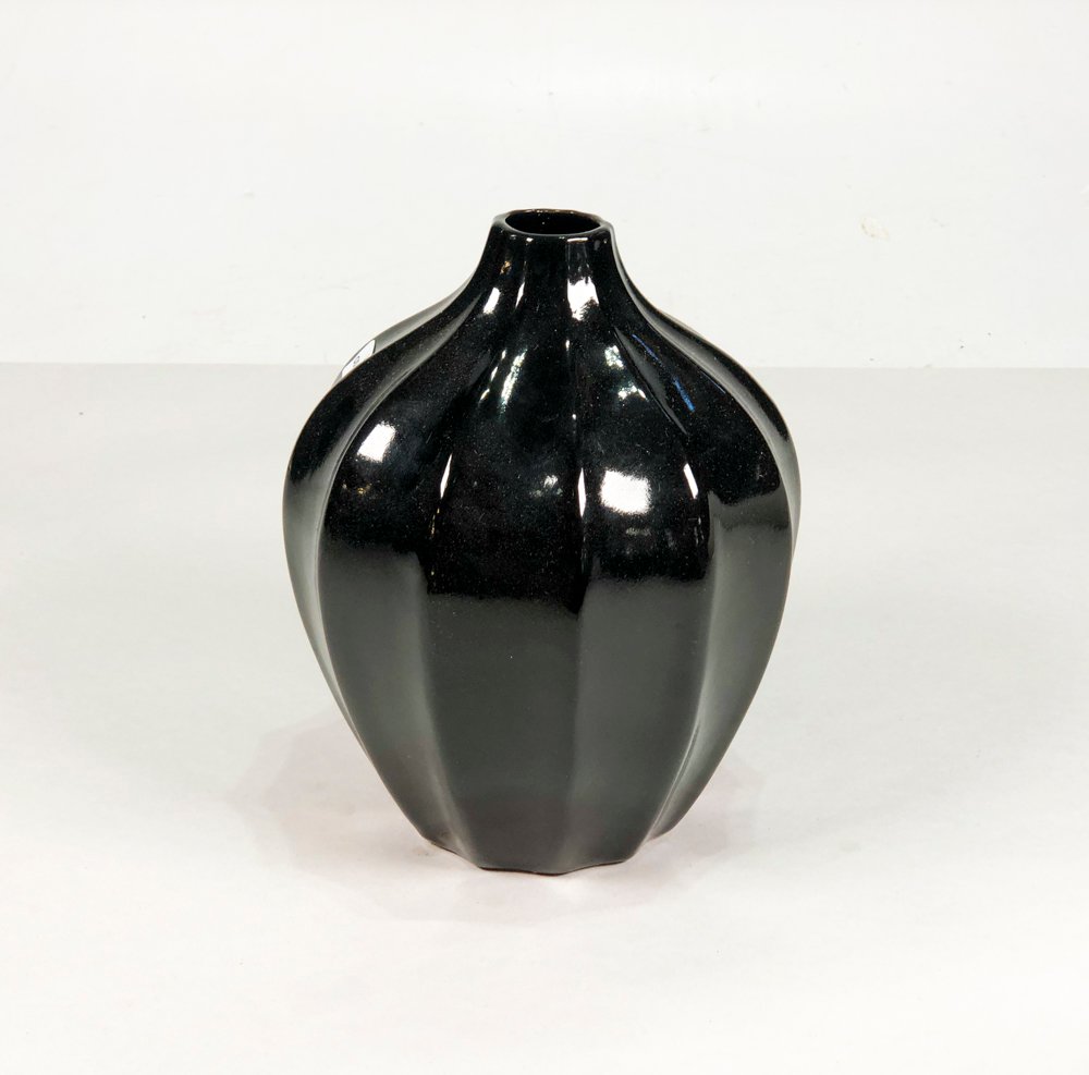 Vaso en loza negra de 21 cm - imagen 2
