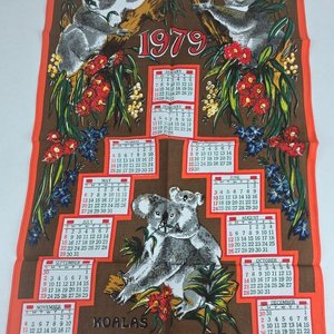 Lote de 6 Repasadores con Calendario 1979 de Australia - imagen 2