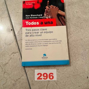 Lote siguiente: Libro "Todos a una" de Ken Blanchard, Alan Randolph y Peter Grazier (2006)