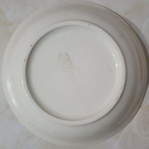 Plato Hondo Infantil de Porcelana Vintage con Dibujos de Animales y Flores - imagen 4
