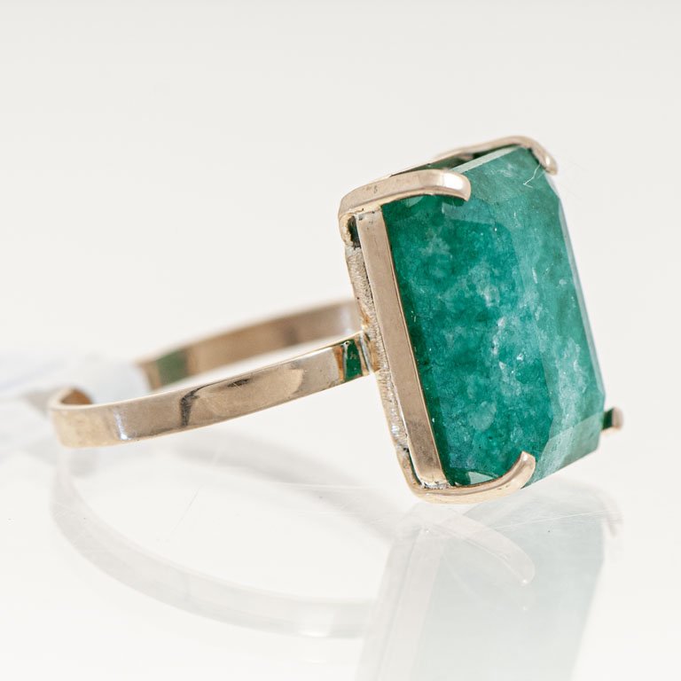Anillo de Oro con Raíz de Esmeralda - imagen 2