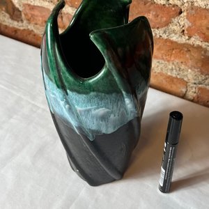 Jarrón de Cerámica Moderno con Degradado Verde y Azul - imagen 2