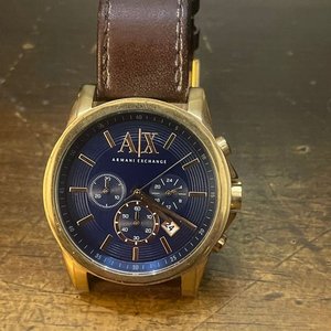 Reloj Armani Exchange AX2508 Cronógrafo Dorado y Azul para Hombre - imagen 9