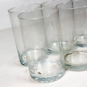 Seis Vasos Hialinos Altos de Vidrio Transparente - imagen 2