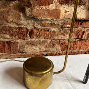 Lámpara de Bronce Antigua con Fanal de Vidrio Esmerilado - imagen 10