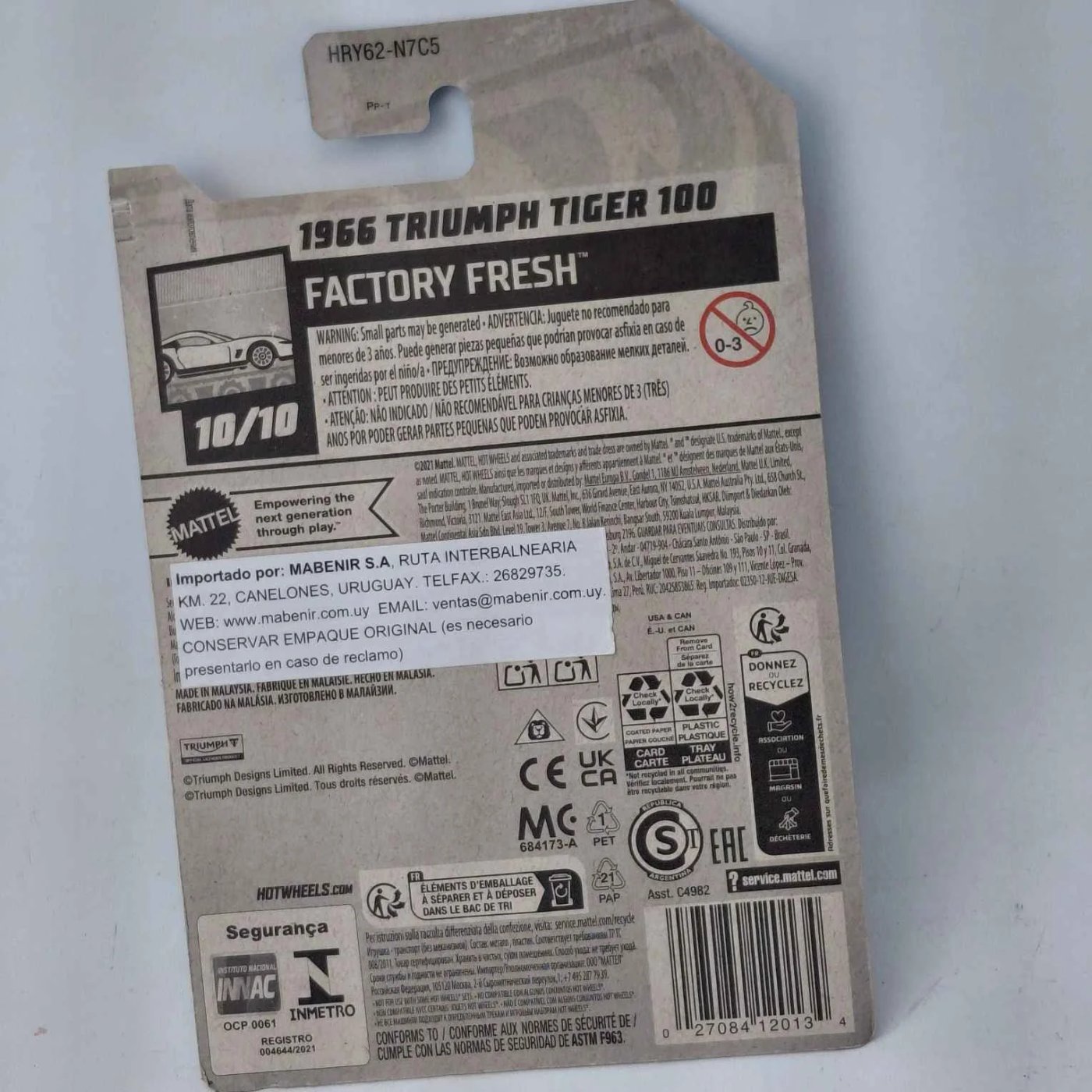 Juguetes Hot Wheels Triumph Tiger - imagen 3