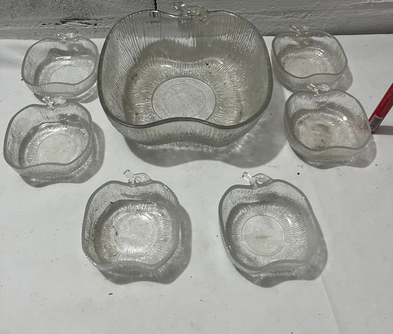 Ponchera y compoteras de vidrio transparente - imagen 5