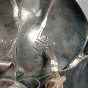 Antiguo Prendedor de Plata con Alfileres de Oro en Forma de Rosa - imagen 10