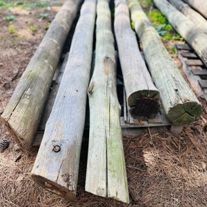 Lote de 5 Columnas de Madera Tratada CCA para Construcción - imagen 1