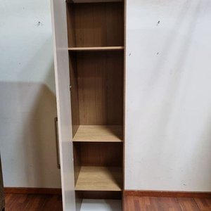 Mueble Auxiliar Beige con Puerta y Estantes Interiores - imagen 2
