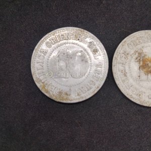 Dos Monedas de 10 Centésimos de Uruguay - imagen 2
