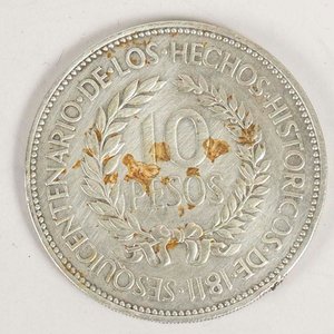 Moneda de Plata "El Gaucho" 1961 - 10 Pesos Uruguayos - imagen 2