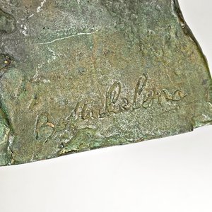 Busto de Bronce de Enrique Rodó Firmado por Bernabé Michelena - imagen 4