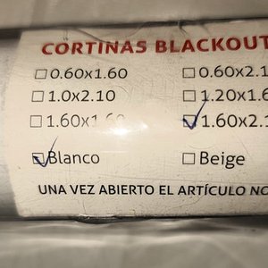 Cortina Enrollar Blackout Blanca 160x210cm con Accesorios - imagen 4