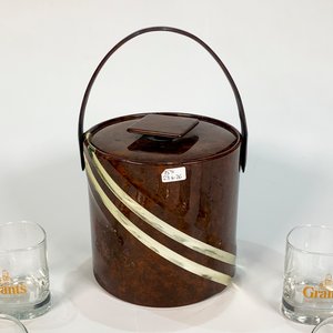 Conjunto de 10 Vasos de Whisky William Grant's con Hielera Marrón - imagen 3