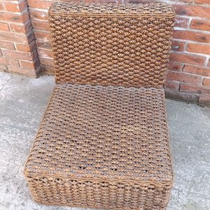 Sillón Tejido en Cardo Trenzado con Almohadón - imagen 3