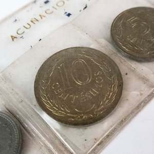 Set de 6 Monedas Uruguayanas de Bronce (1960) - imagen 2