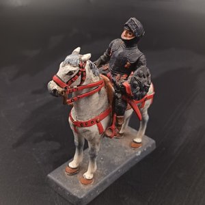 Figura de Conquistador Medieval a Caballo, Cassandra Italia - imagen 3