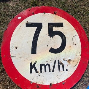 Cartel Señalización Velocidad 75 Km/h Diámetro 75 cm - imagen 3