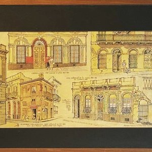 Lote siguiente: Conjunto de 2 Serigrafías Atribuidas a Pierre Fossey: "Casa Colonial de Montevideo 1830-1840" y "Edificio Histórico"
