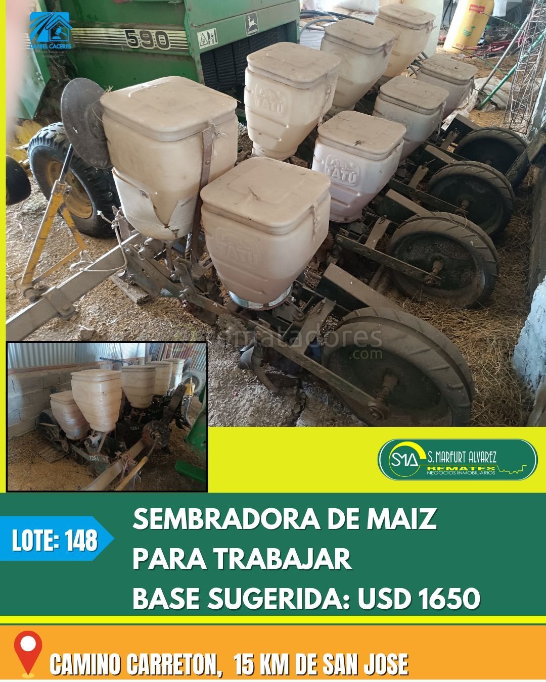 Sembradora de Maíz S.Marfurt S.A. Usada