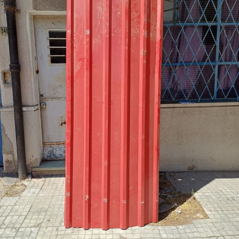 Diez chapas trapezoidales cal. 26, nuevas pintadas - imagen 3