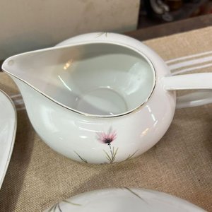 Conjunto de Porcelana Olmos Uruguaya con Flores Rosadas - 5 Piezas - imagen 16