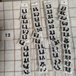 48 Pares de Aros de Acero Inoxidable Oscuro para Mujer - imagen 2
