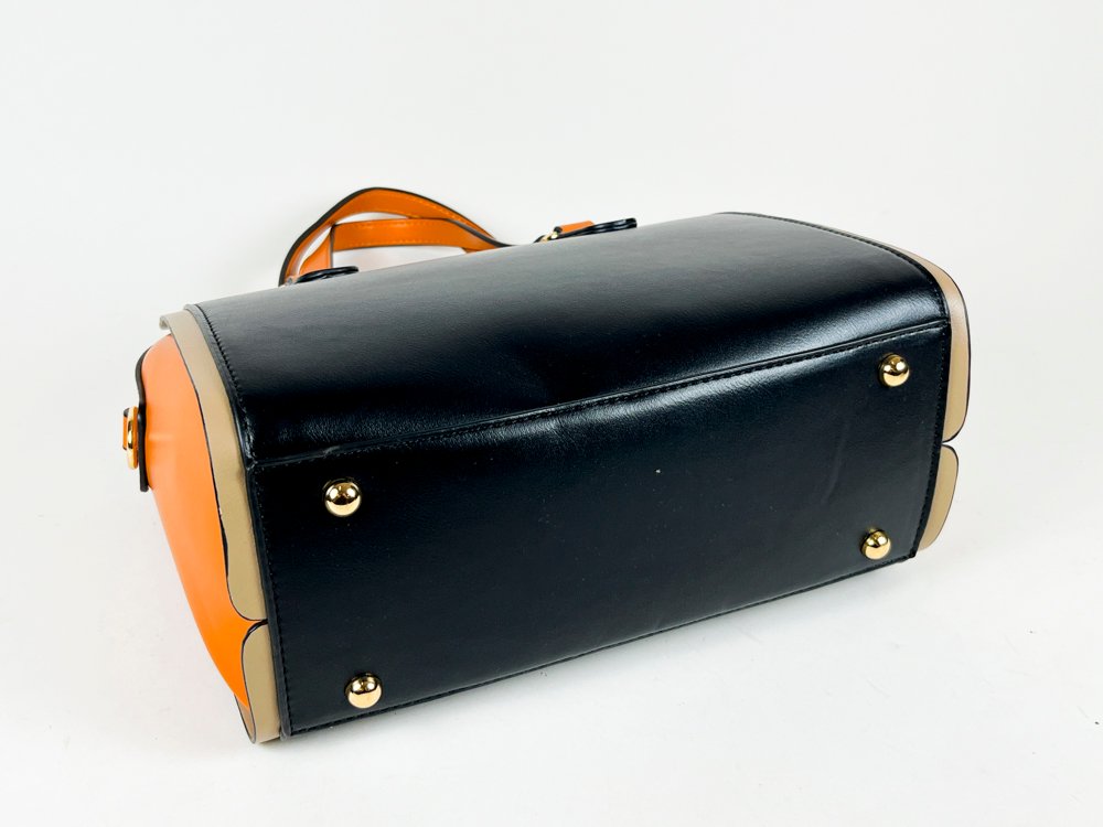 Cartera de Dama en Negro y Marrón Claro - imagen 3