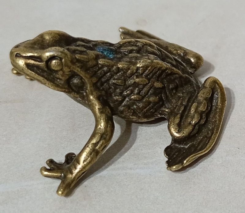 Figura en Bronce de Sapo - Atracción de Fortuna - imagen 2