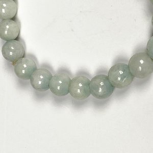 Pulsera de Cuentas de Piedra Verde Clara - imagen 1