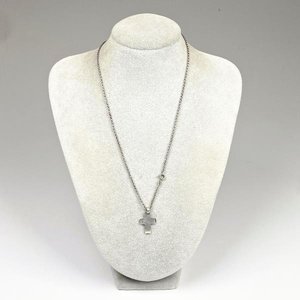 Cadena de Plata 925 con Cruz y Detalle en Lapislázuli - imagen 1
